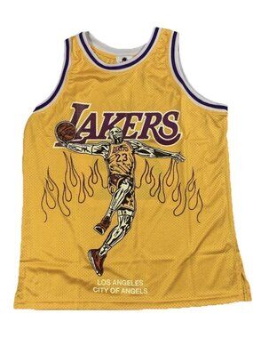 Warren Lotas Lakers Jersey Lebron James Size Large City Of Angels Los Angeles